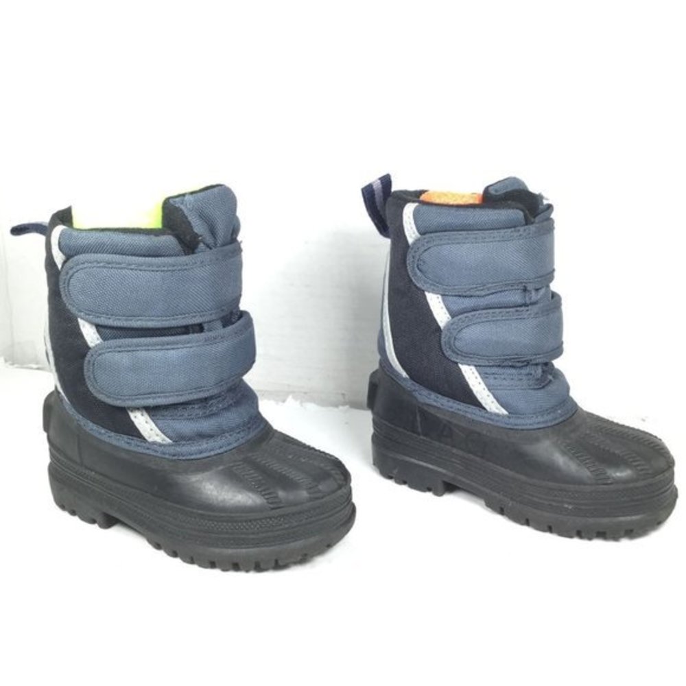 Ranger Toddler Boy's Winter Snow Boots Insulated Blue/Black Size 5